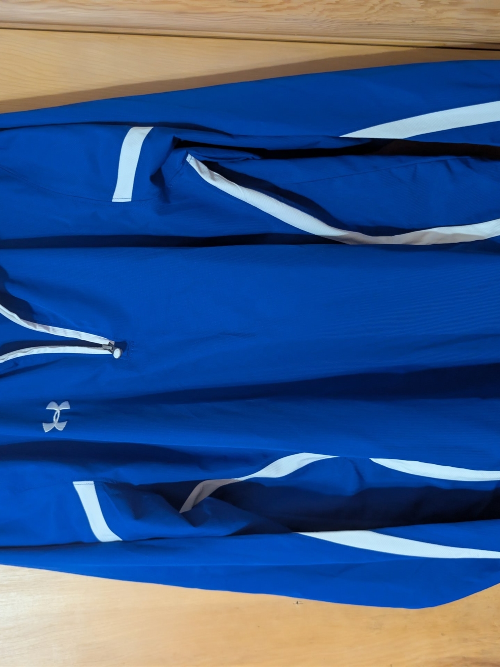 Under Armour Blue Training Jacket with White Logo